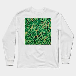 Camouflage - Green and light green Long Sleeve T-Shirt